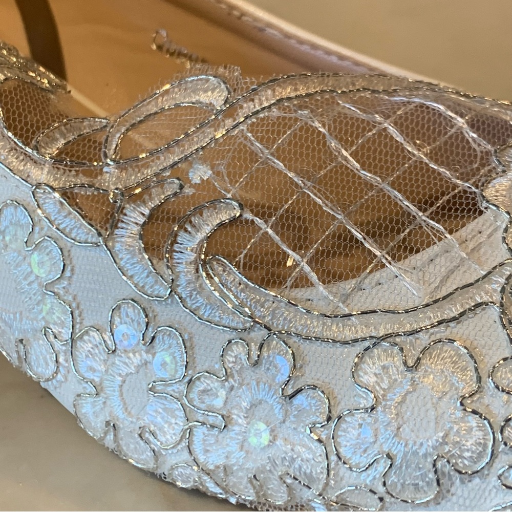 Crystal Queen Women Lace Wedding Shoes size 39 - Picture 3 of 11